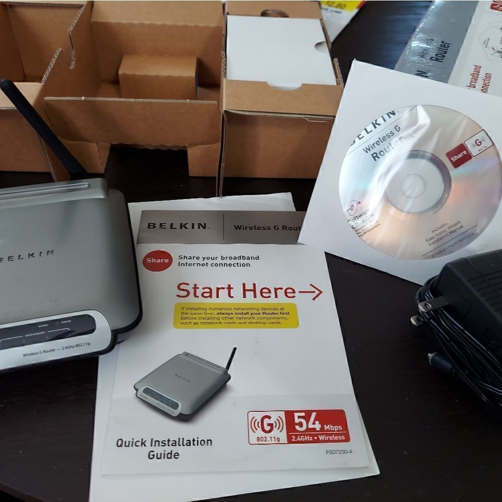 BELKIN Wireless G Router share 5x faster 400ft ran